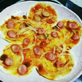 クックG8SJNT☆'s cooksnap of when they made 餃子の皮で簡単☆本格☆クリスピーピザ♬.
