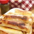 かずちゃん。's cooksnap of when they made 揚げずにオイシイ♪チーズとハムの焼春巻☆.