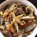 ホワイト・ママ's cooksnap of when they made 簡単★白菜と挽き肉の丼.