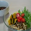イエローバード's cooksnap of when they made ランチにも☆彩り綺麗なヘルシー鶏つけ麺。.