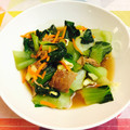 ダーリンはアメリカ人's cooksnap of when they made 青梗菜と卵と豚肉の旨煮.