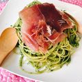 myumyuシンバ's cooksnap of when they made ほうれん草と生ハムのパスタ.