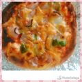 リップるん's cooksnap of when they made 簡単！グリルで手作りトマトソースピザ.