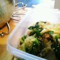 riurin's cooksnap of when they made やみつき♪丼にも♪セロリと豚肉の金平風.