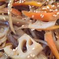 pureベティ's cooksnap of when they made ちょっと甘口♡きんぴらレンコン＆ゴボウ.