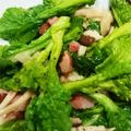 クック888's cooksnap of when they made 菜の花とベーコンの炒め物.