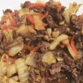 ayamiracle's cooksnap of when they made 牛肉と白菜のピリ辛中華炒め.