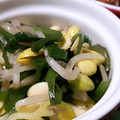 Kayadehutt's cooksnap of when they made レンジで簡単！もやしとカイワレのナムル.