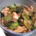 hinaたん's cooksnap of when they made チンゲンサイと鶏胸肉のゴマ味噌和え.