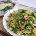 atsuka's cooksnap of when they made 3分クック✿京水菜＆ベーコンご馳走パスタ.