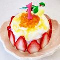 むぎくっく's cooksnap of when they made ベビーの誕生日ケーキ☆.