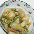 2525招き猫's cooksnap of when they made 大根と長ネギのそぼろ煮.