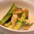バカリャウ's cooksnap of when they made たたき胡瓜と長芋の梅しそポン酢和え.