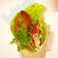 miomioko's cooksnap of when they made チキンの照り焼きトルティーヤ.