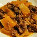 Macaw's cooksnap of when they made 牛肉と大根のキムチ煮.