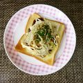 ☆なあなクック☆'s cooksnap of when they made とろろ昆布チーズがとろ～お好みトースト★.