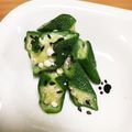 まめしばLOVE's cooksnap of when they made オクラの☆ゴマ塩からし和え.