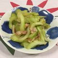 まさたかまま's cooksnap of when they made 旨っ☆セロリのにんにくベーコン炒め♪.