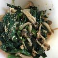 ひーちゃん67's cooksnap of when they made 子供に人気✰ほうれん草とじめじの胡麻和え.
