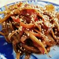 ゆこPIN's cooksnap of when they made ごぼうとベーコンのきんぴら.