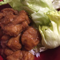 tamaki7's cooksnap of when they made ５分であっさり鶏から揚げの丼ぶり.