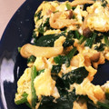 いよぱん's cooksnap of when they made ほうれん草としめじの炒り卵バターソテー.