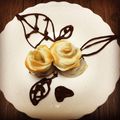 ことこと仮面's cooksnap of when they made * デコ ❤ チョコレートの葉っぱ♪.