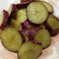 花柄エプロン's cooksnap of when they made 表はパリパリ中はサクサクさつま芋の素揚げ.