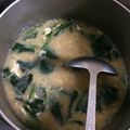 ぐうたら主婦みん's cooksnap of when they made 食べるスープ ！ほうれん草のかきたま汁.