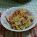 withスマーフ's cooksnap of when they made 白菜とサーモンのレモン炒め.