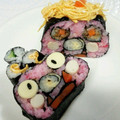 ukey's cooksnap of when they made 節分＊鬼の飾り巻き寿司ケーキ＊恵方巻き.