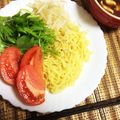 pinky725's cooksnap of when they made ランチにも☆彩り綺麗なヘルシー鶏つけ麺。.