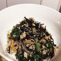 ♪なっぺ♪'s cooksnap of when they made ほうれん草★豚肉★ひじき★栄養バランス丼.
