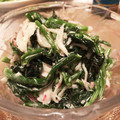 夢みる波平's cooksnap of when they made カニカマとほうれん草のからしマヨ和え.