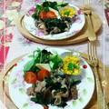 sakuraロゼット's cooksnap of when they made ほうれん草と豚バラのバター焼き☆.