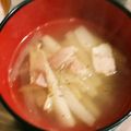 ＊H2R＊'s cooksnap of when they made 大根とベーコンのスープ.