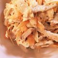 yumyumimi's cooksnap of when they made レンチンだけ！ チキンとごぼうのサラダ。.