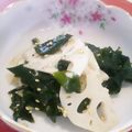 〜みみ〜's cooksnap of when they made れんこんとわかめのナムル.