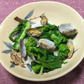 おはなすき's cooksnap of when they made 菜の花とあさりの酒蒸し.