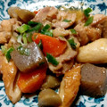 マイミーママ's cooksnap of when they made 鶏モモ肉とゴボウの味噌煮込み（もつ煮風）.