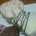 あきな､りく、りか's cooksnap of when they made 楽々バレンタイン♡チョコがけロールケーキ.