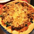 marimo714's cooksnap of when they made 和風イタリアン☆豚の甘辛そぼろピッツァ.