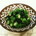 あーこ姐's cooksnap of when they made ✿オクラとわかめの✿すし酢で酢の物✿.