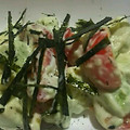 らっこっこ♪'s cooksnap of when they made アボカドとトマトのマヨわさびサラダ.