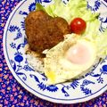 ふたごゆき's cooksnap of when they made ハンバーグonライス♪.