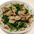 ﾌﾞﾗﾁｪﾘ's cooksnap of when they made ぱぱっと♪豚肉と春菊の柚子胡椒炒め.