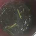ココキキララ's cooksnap of when they made ニラとわかめの味噌汁.