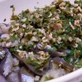 irritantis's cooksnap of when they made 茄子と空心菜の香味ソースかけ.