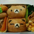 楽しい我が家's cooksnap of when they made キャラ弁♪お稲荷さん リラックマ稲荷.