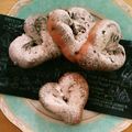 まめ☆ぱん's cooksnap of when they made バレンタインにハートチョコパン♥.
